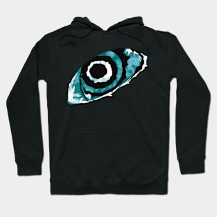 Tranquil Tides Turtle Eye in Watercolor ANIMAL-3 Hoodie